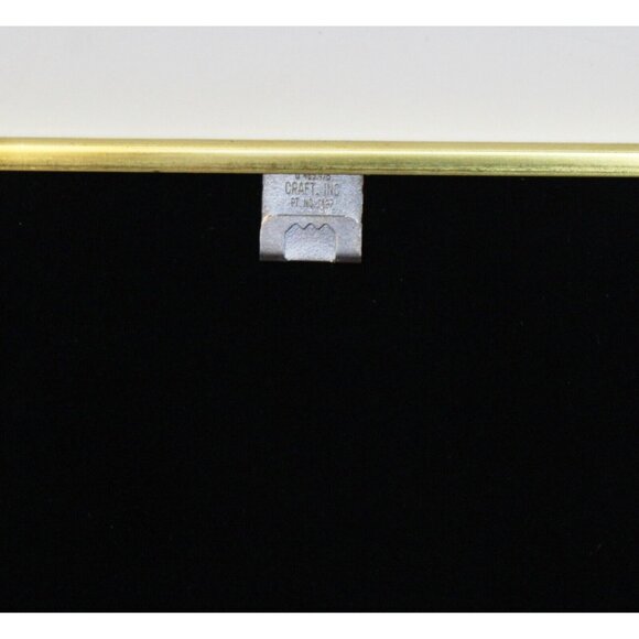 1996 Jennifer Moore Classic Brass Collection Large Photo Frame Gold Glass Black - Picture 8 of 12
